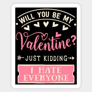 Will You Be My Valentine Sticker